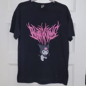 Mens L Anime Harajuku Kuromi Sanrio T-Shirt